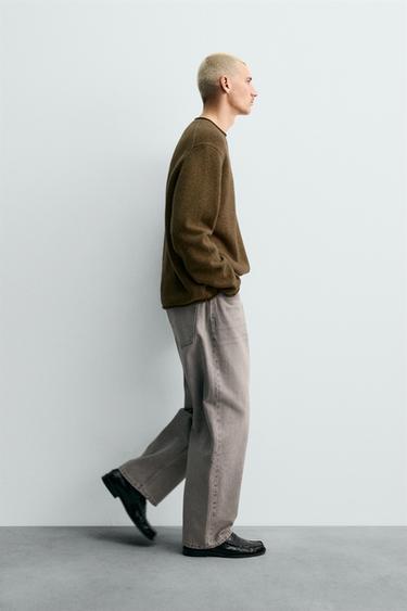 BAGGY FIT JEANS - Grey by Zara - Image 4