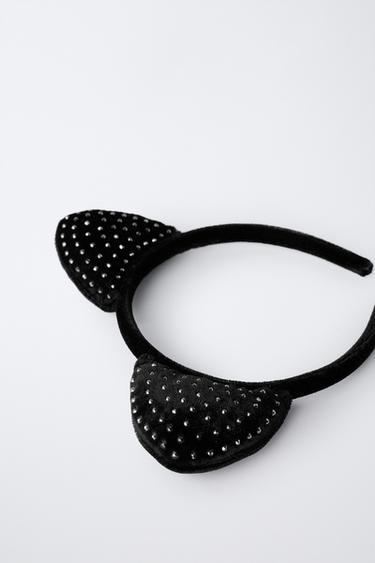 RHINESTONE EAR HEADBAND - Black de Zara - Image 1