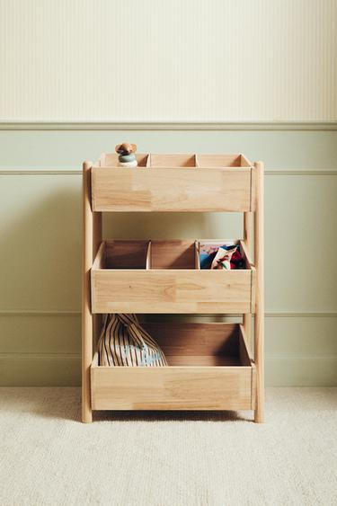 CHILDREN'S SHELVES WITH DRAWERS - Light beige by Zara