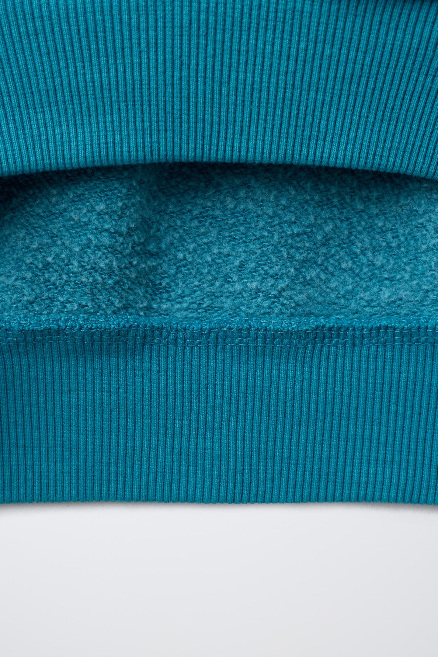 Детская толстовка Zara Washed-Effect Graphic, цвет: Синий — фото 4