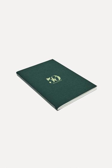 ZARA SMALL 50TH ANNIVERSARY NOTEBOOK - Green by Zara - Image 1