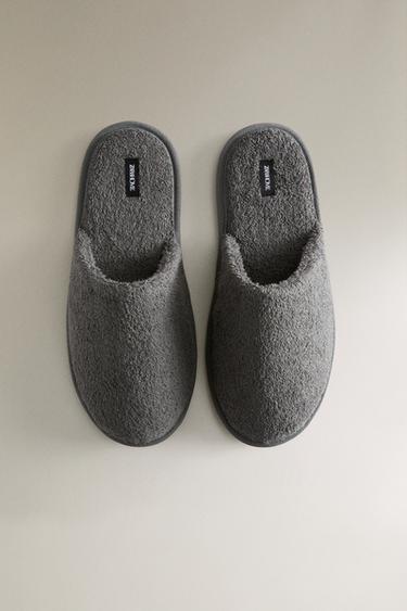TERRY BATHROOM SLIPPERS - Dark Grey by Zara - Image 4