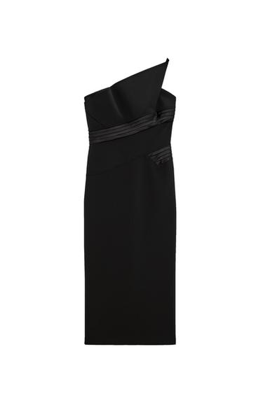 WOOL BLEND RUFFLED DRESS LIMITED EDITION