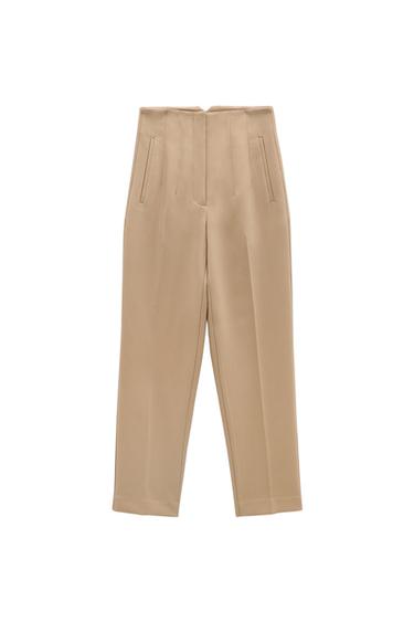 HIGH-WAIST TROUSERS
