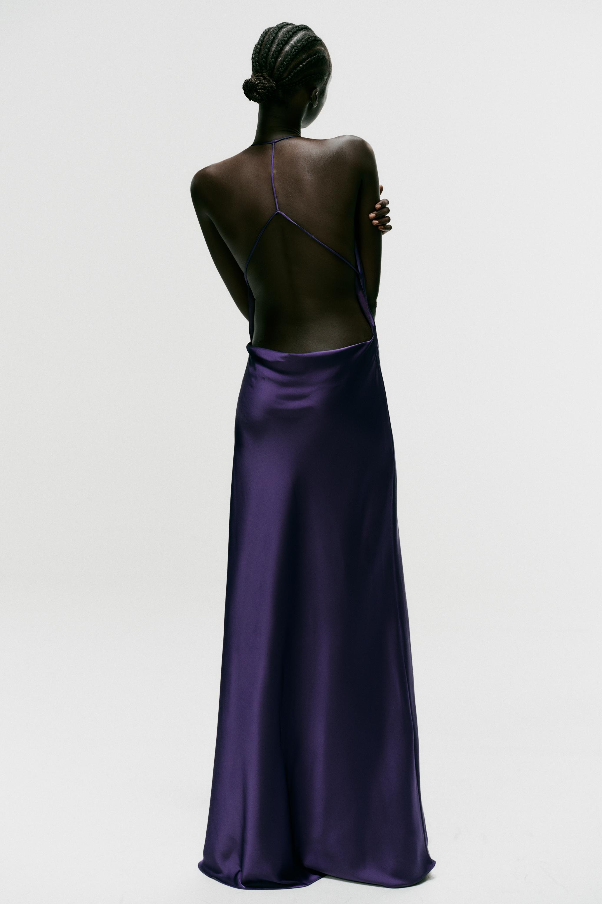 SATIN MAXI DRESS