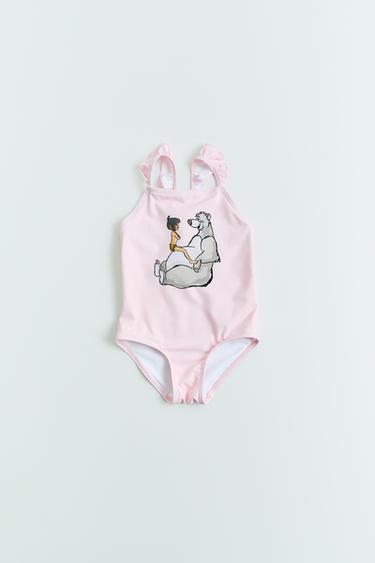 Zara 2-6 YEARS/ THE JUNGLE BOOK © DISNEY SWIMSUIT - Pastel pink