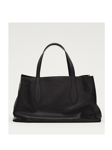 Grand tote bag MD ICON en cuir nappa - Marron de Zara