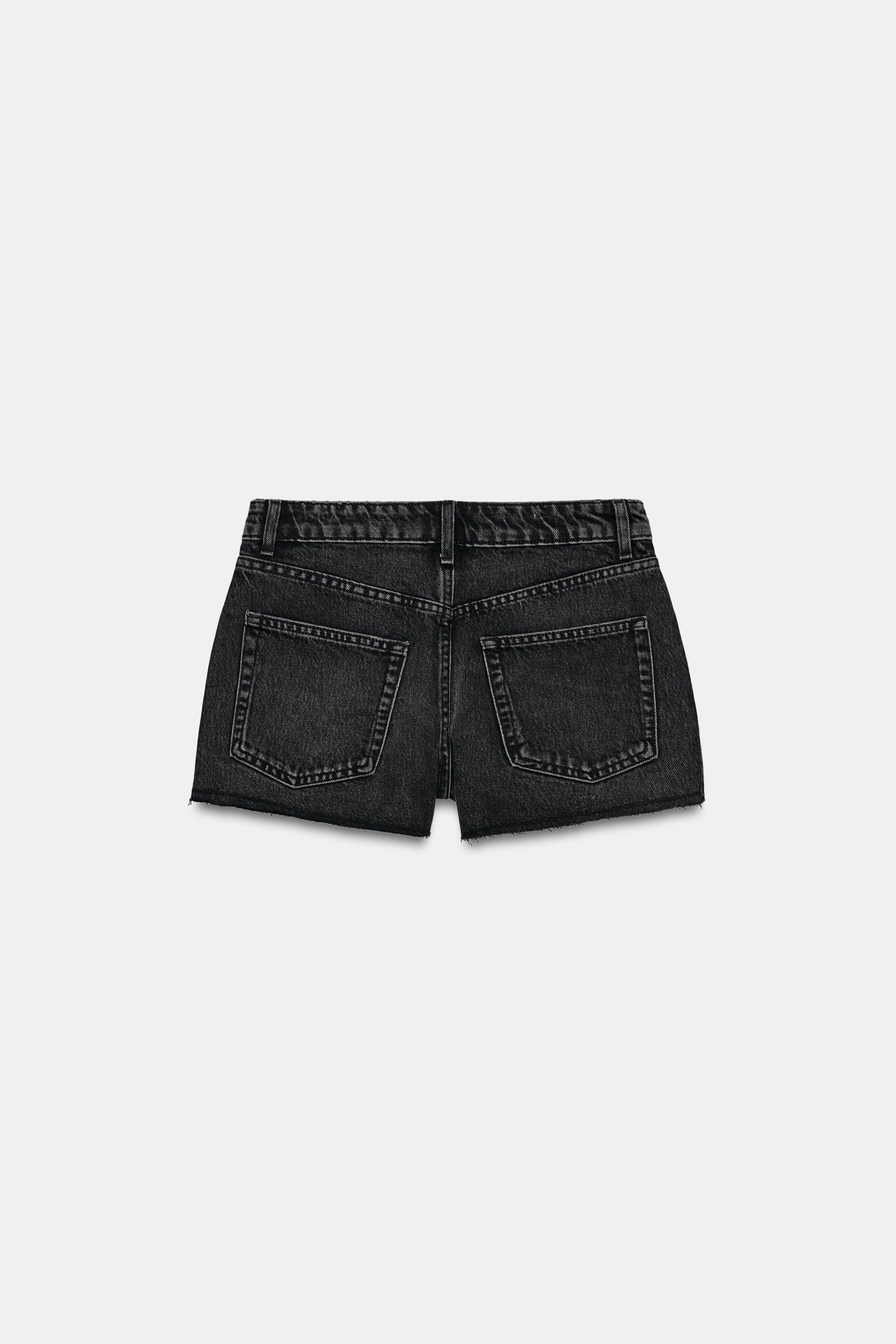 SHORTS DENIM SHIMMER - Black | ZARA South Africa