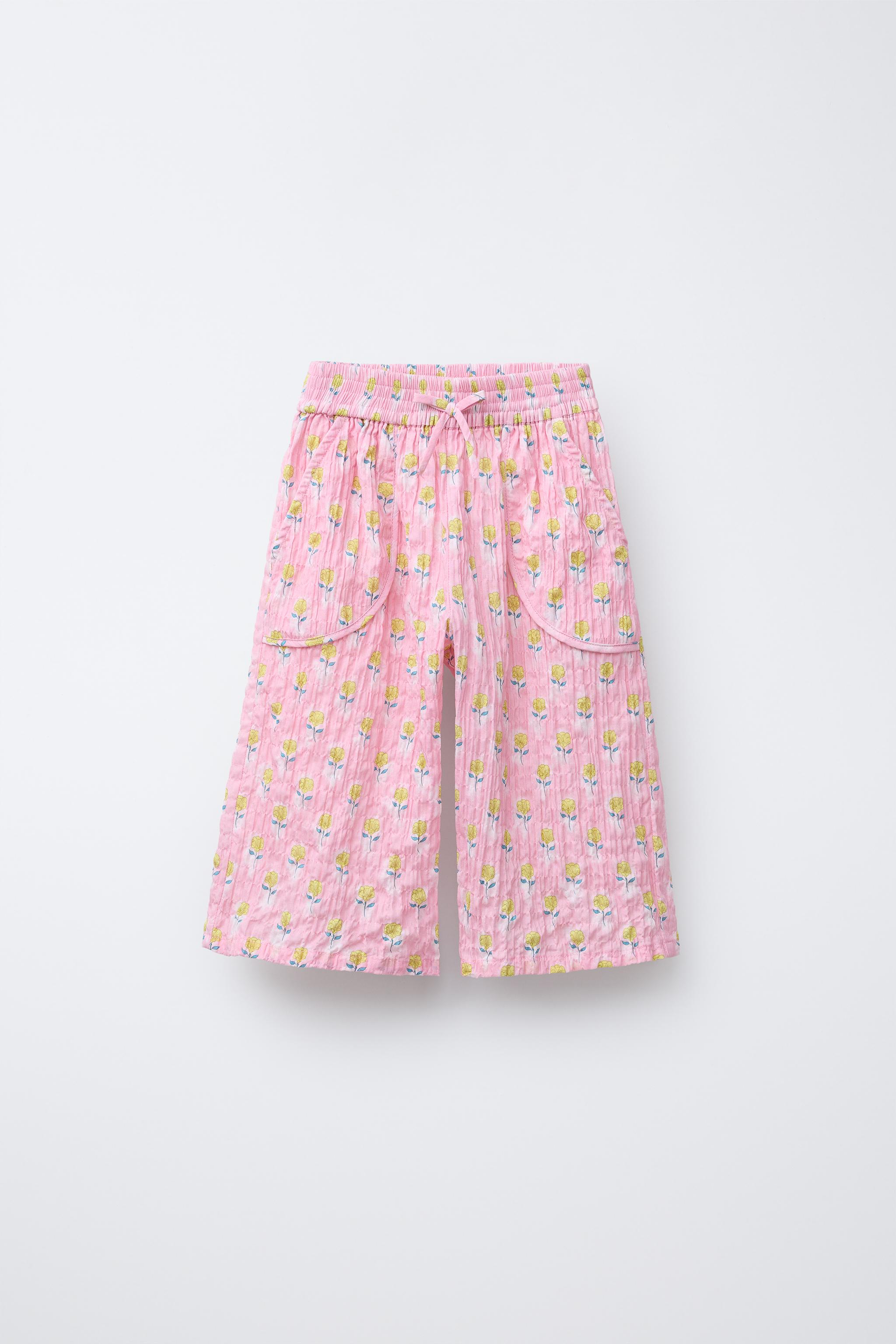 PANTALON JUPE-CULOTTE IMPRIMÉ FLEURS