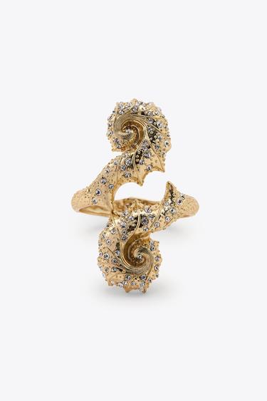 CORAL BANGLE BRACELET - Golden by Zara - Image 3
