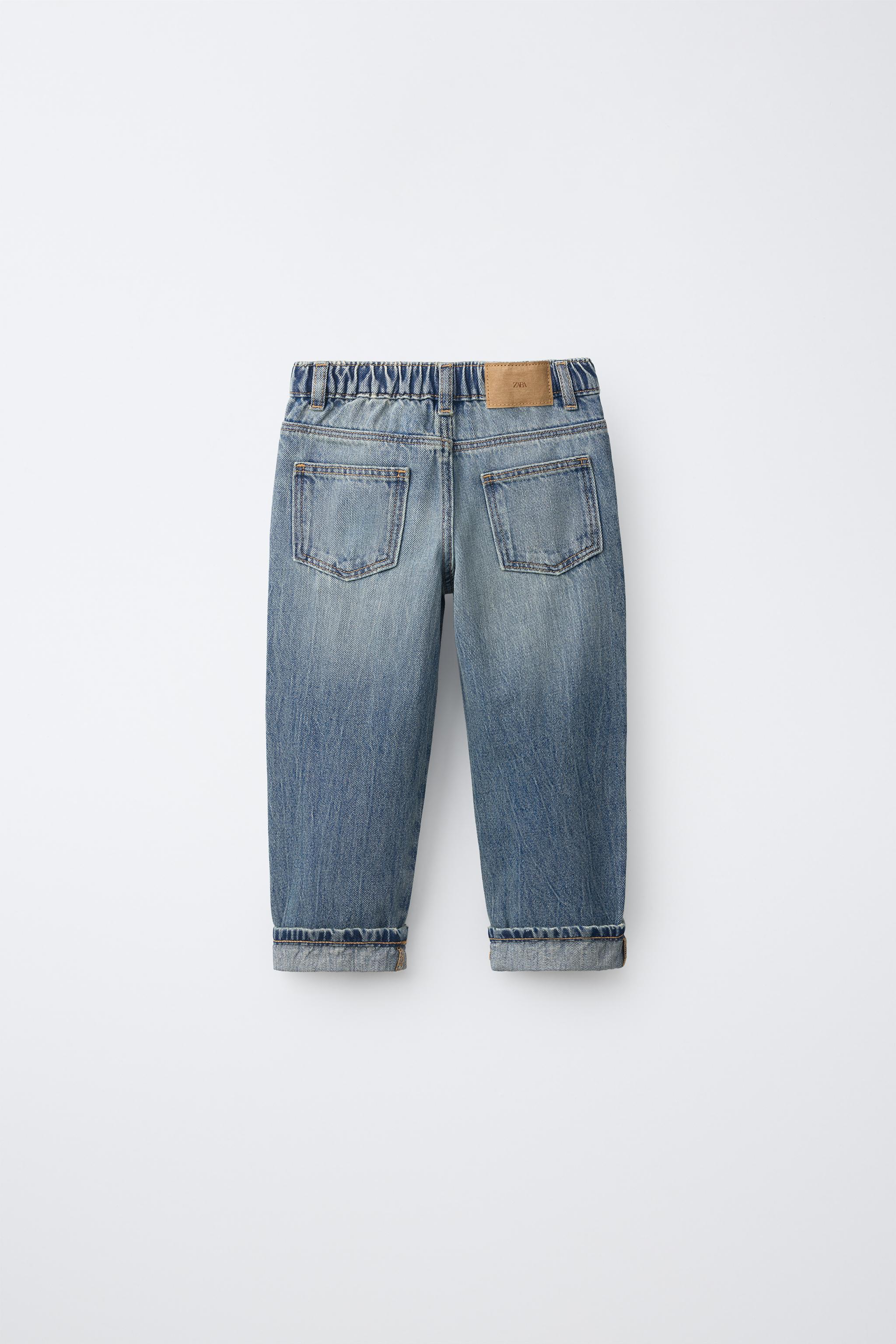 Детские джинсы Zara TOPSTITCHED STRAIGHT JEANS — фото 3