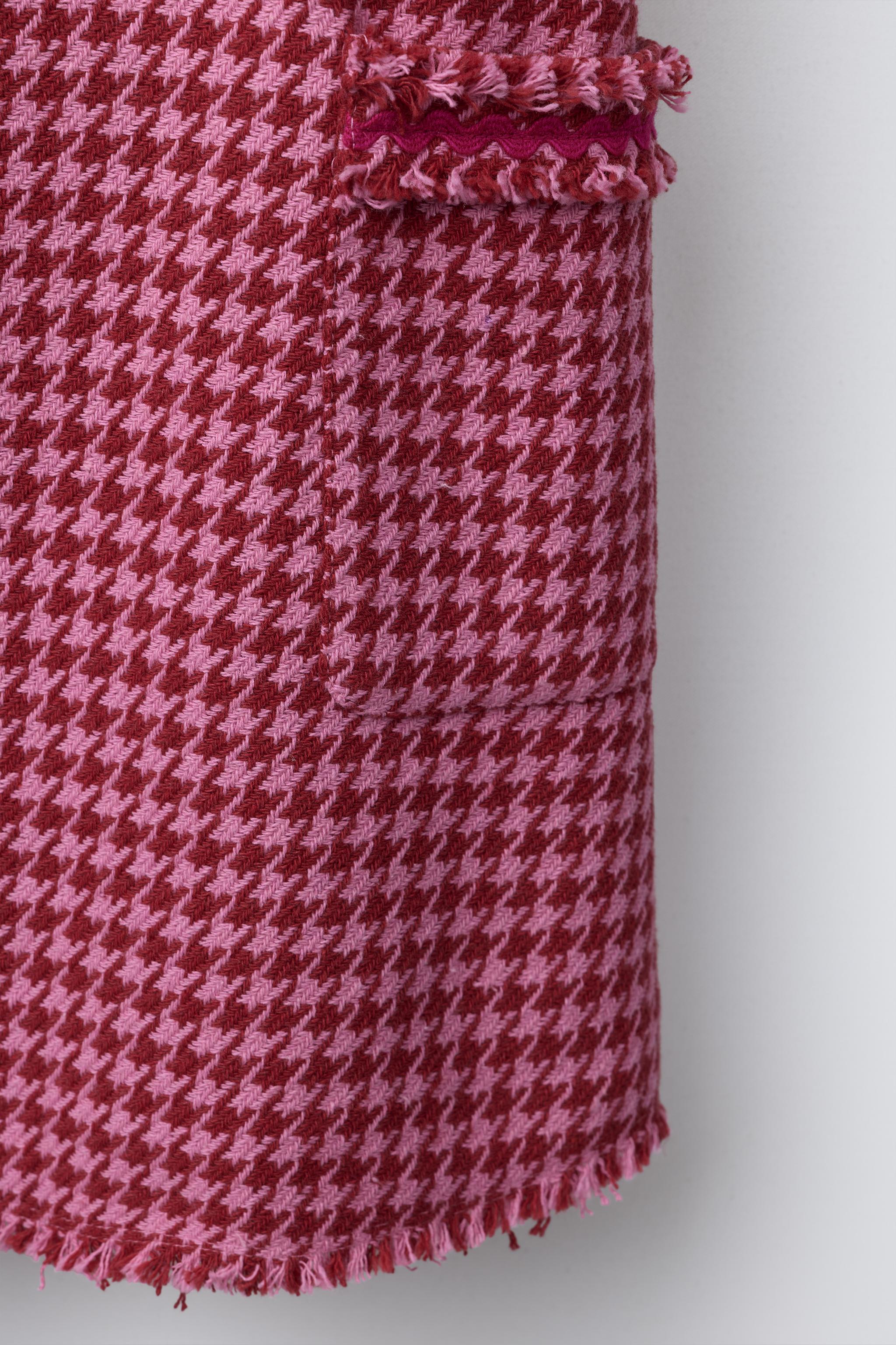 TEXTURED FRAYED OVERALL DRESS