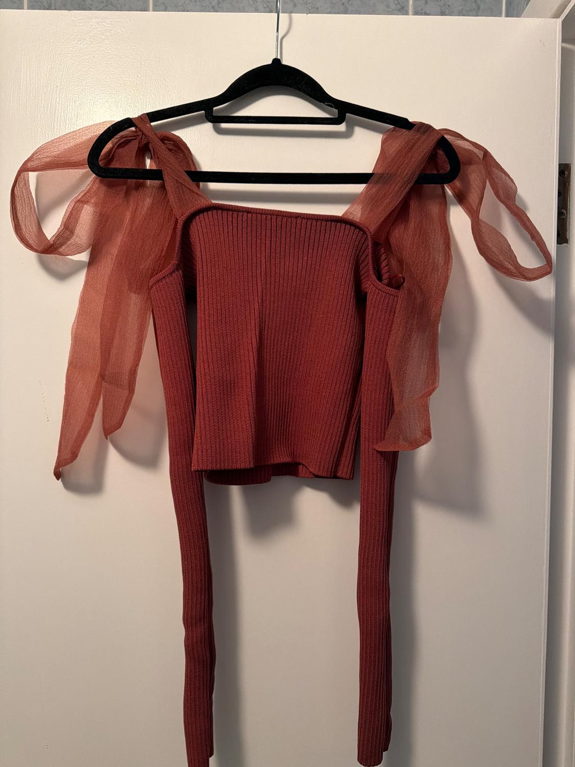 KNIT TOP WITH BOW - Image 3