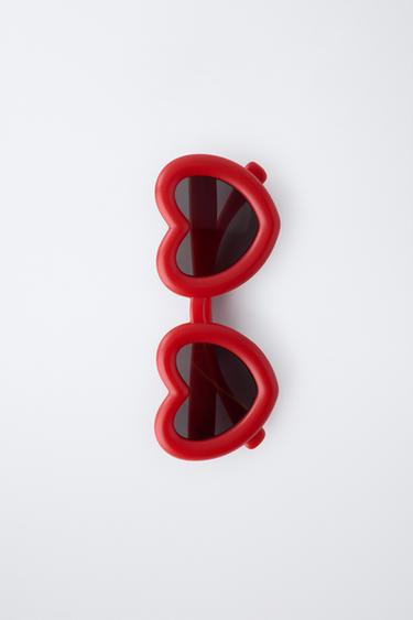 LUNETTES DE SOLEIL EN FORME DE CŒUR - Rouge de Zara - Image 3
