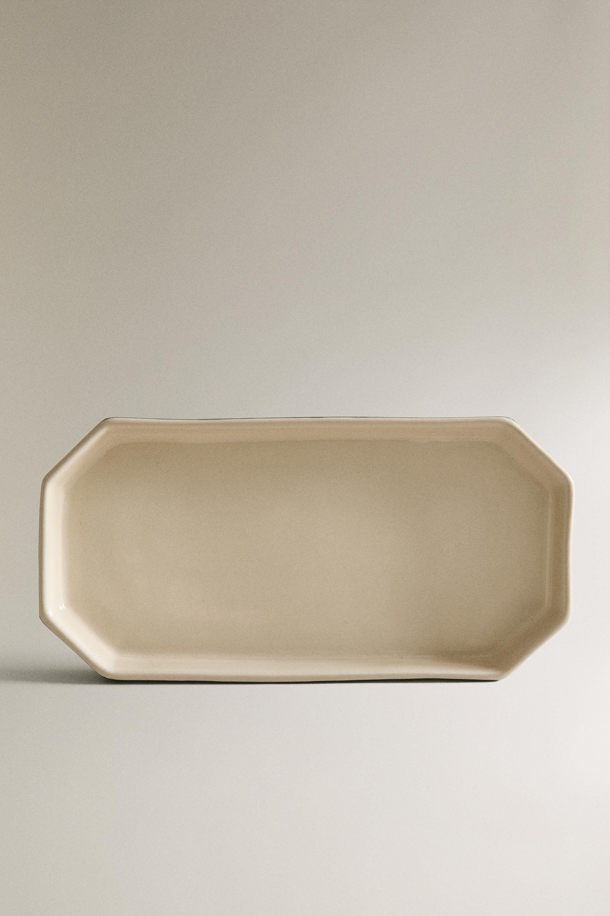 OCTAGONAL BATHROOM TRAY - Green / Ecru | ZARA United States