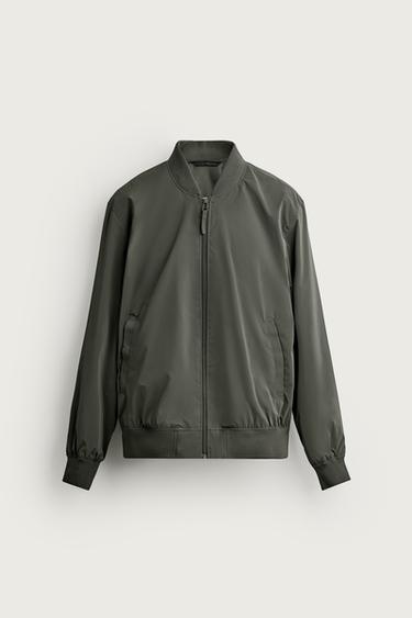 TECHNICAL BOMBER JACKET - Grey green by Zara