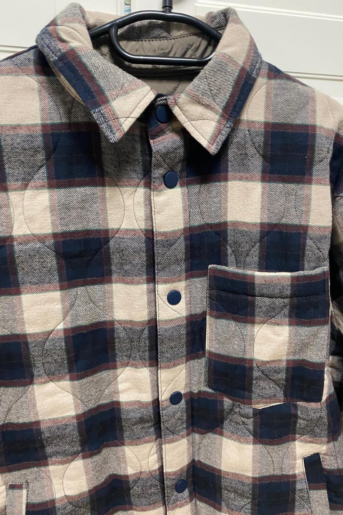 QUILTED CHECK OVERSHIRT - Image 2