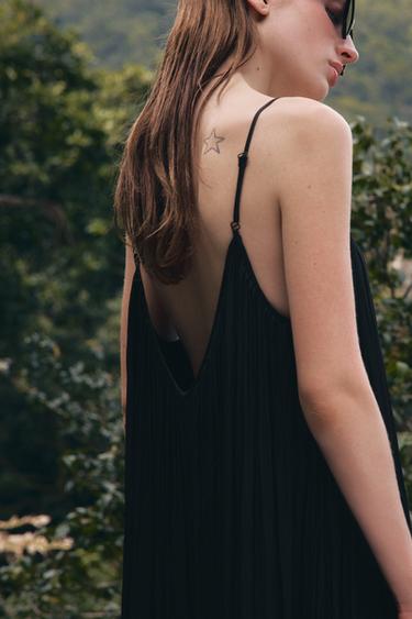 MONO BOMBACHO SATINADO ZW COLLECTION - Negro de Zara