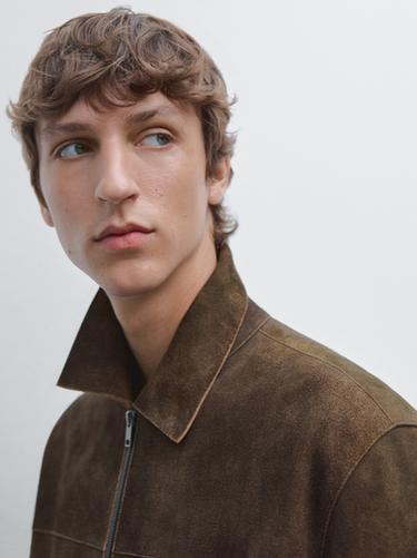 Zara Suede goatskin jacket - Tortoise shell