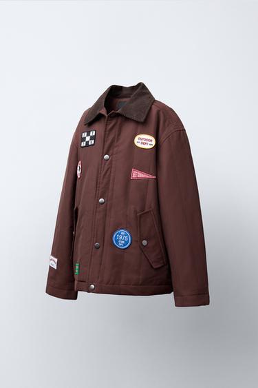 VESTE REMBOURRÉE PIÈCES - Marron de Zara - Image 1