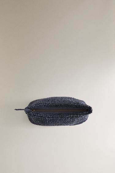 LARGE PAPER WASH BAG - Navy Blue by Zara - Image 3