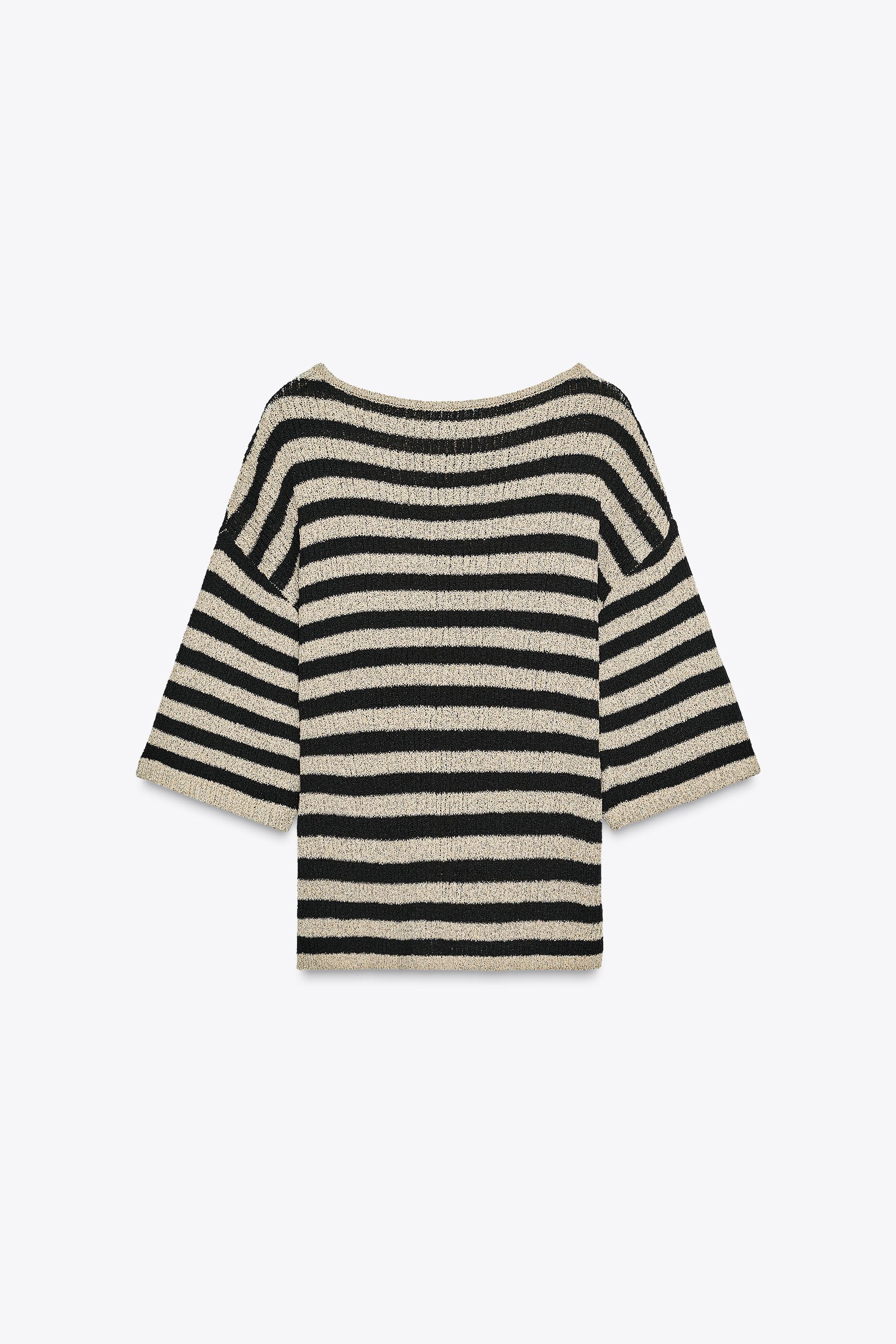 トップス Mame BlackSpotsPatternKnittedCroppedTop Double-zip knitted top - Women | MANGO OUTLET USA