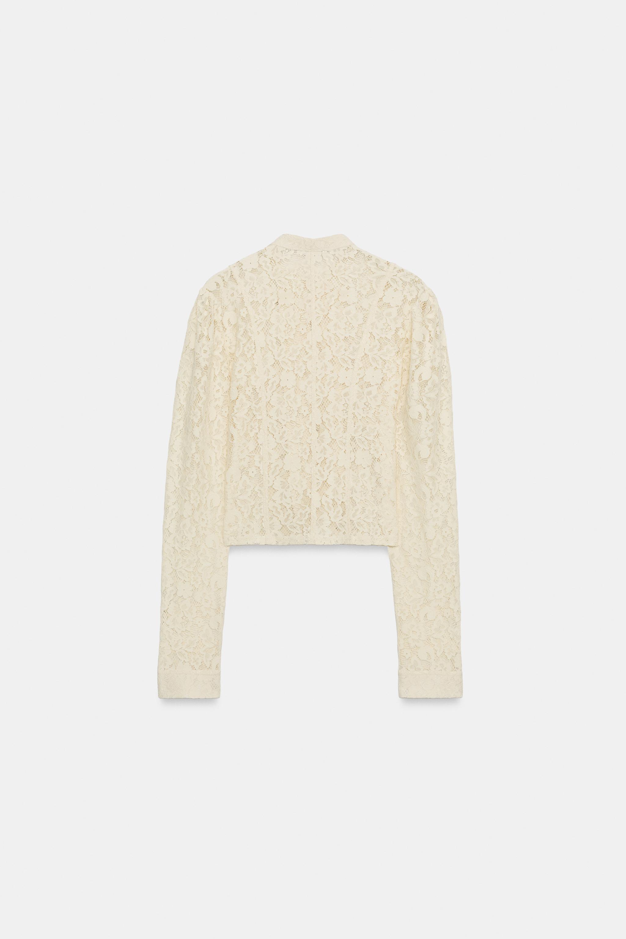 レース トグルジャケット - エクリュ | ZARA Japan / 日本