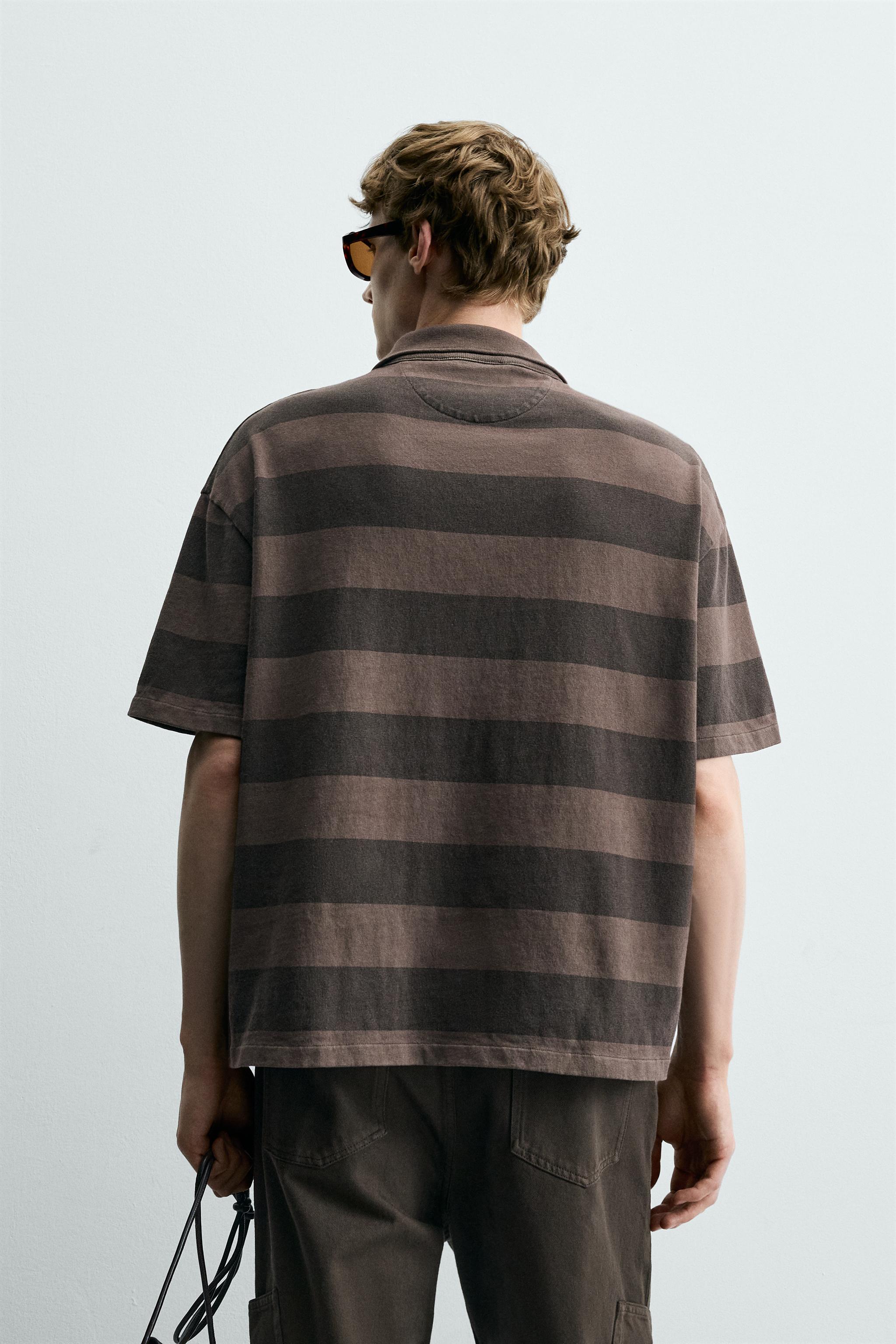 RELAXED FIT STRIPED POLO