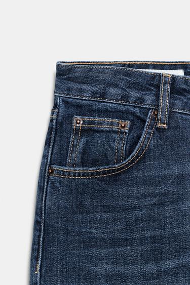 JEANS TRF CAPRI TAILLE NORMALE - Bleu marine de Zara - Image 6