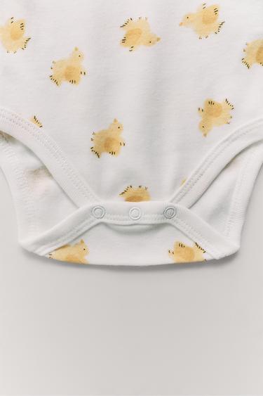 5-PACK OF BIRD PRINT BODYSUITS - Multicoloured by Zara