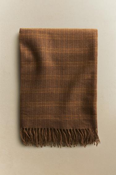 PLAID CARREAUX - Moutarde de Zara - Image 4