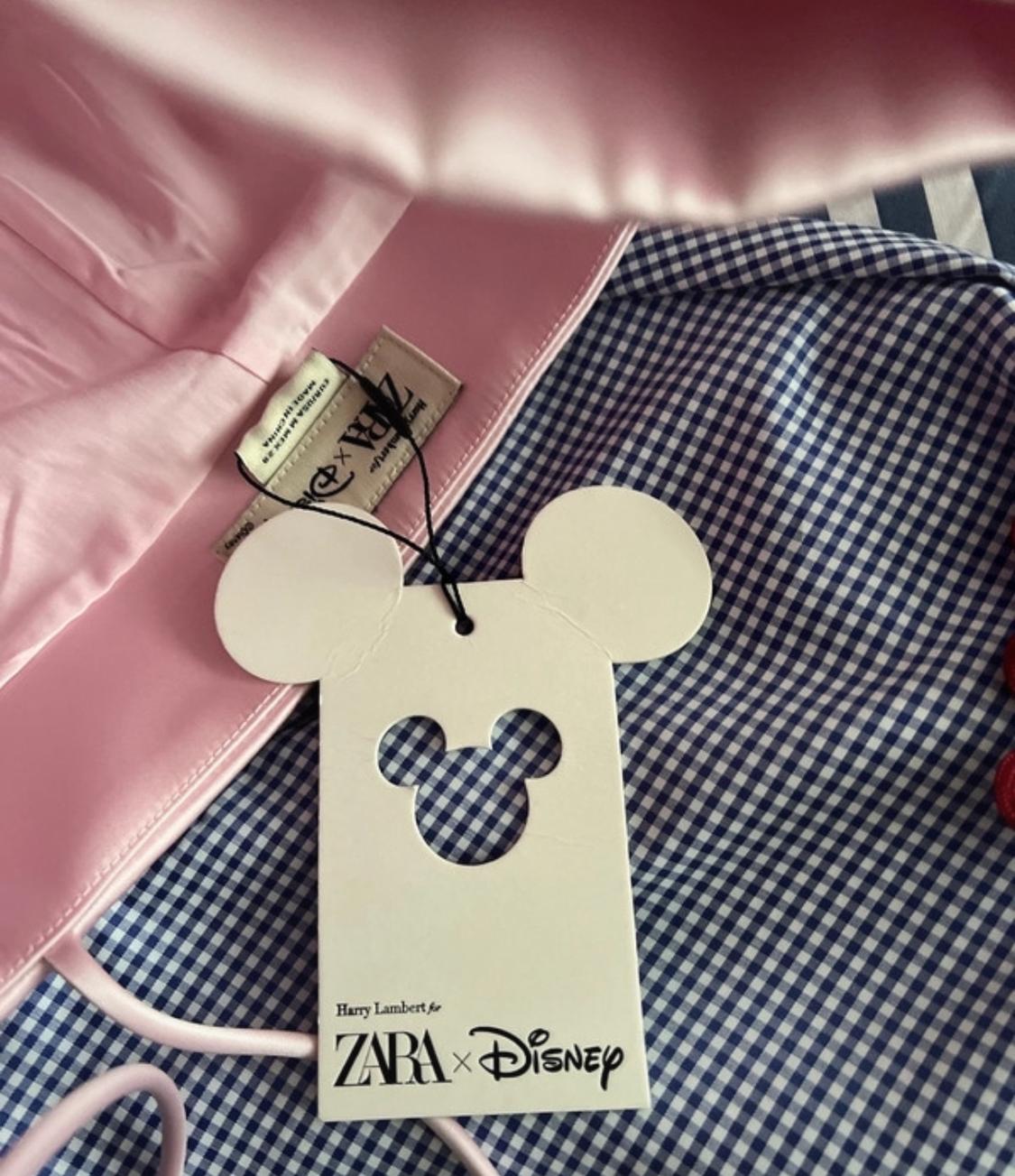 VESTIDO ZARA ROSA LAZO HARRY LAMBERT DISNEY M - Image 9