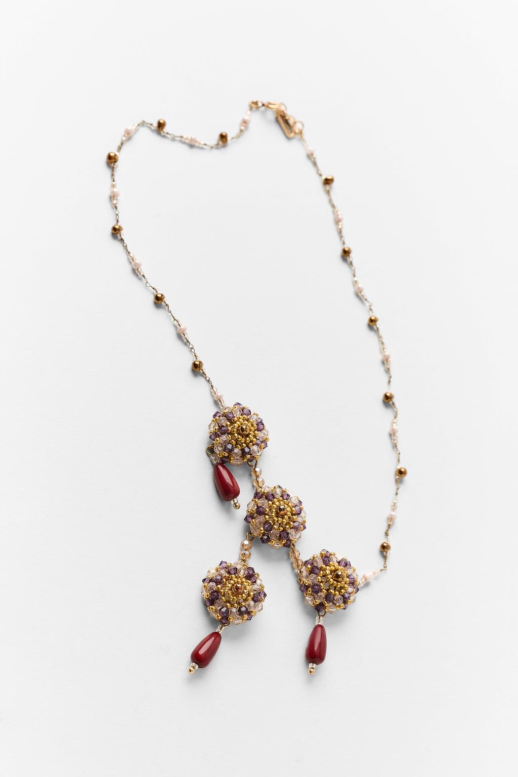 RESIN BEAD CHOKER NECKLACE