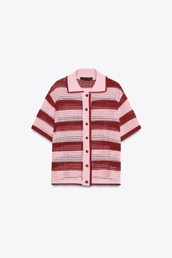 KNITTED POLO JACKET