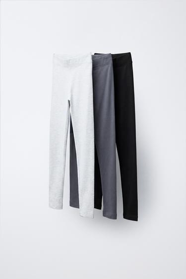 THREE-PACK OF PLAIN LEGGINGS - Various by Zara