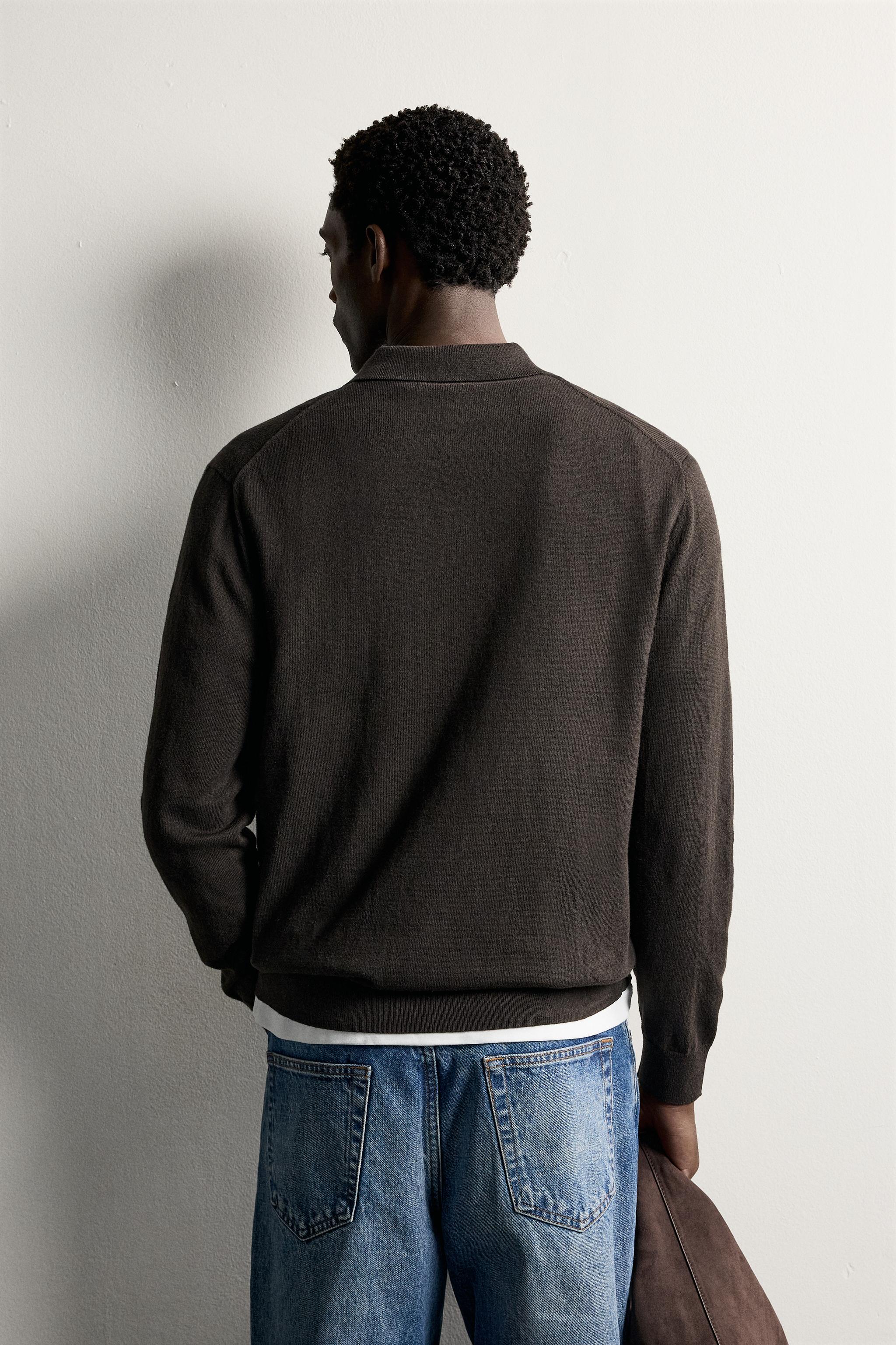 COTTON-BLEND REGULAR FIT KNIT POLO
