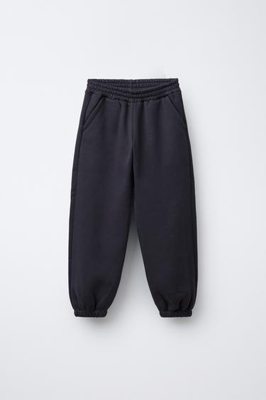 Zara BASIC FLEECE JOGGERS - Anthracite grey