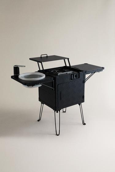 FOLDING CAMPING KITCHEN - Black by Zara