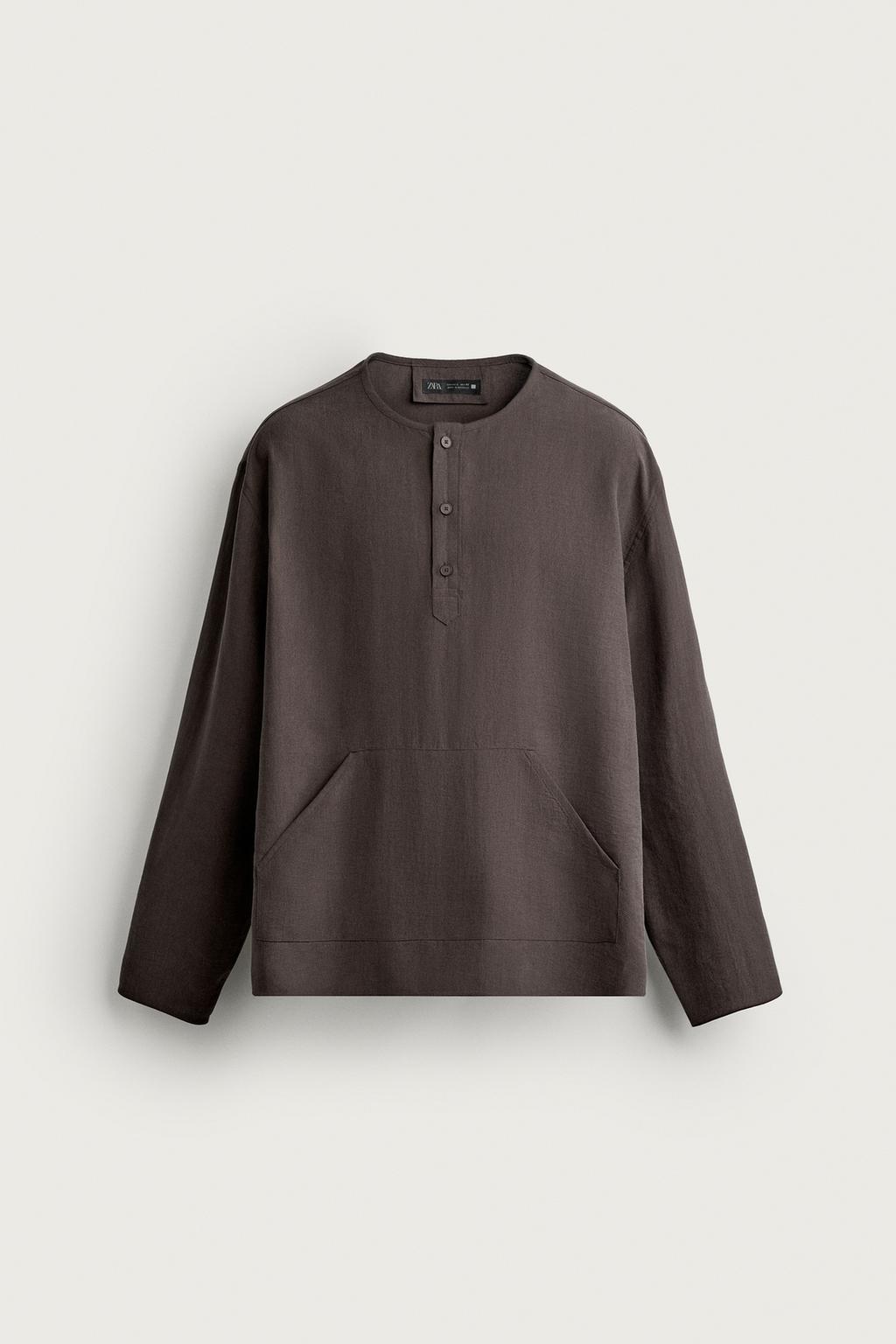HENLEY POLO SHIRT WITH POCKETS