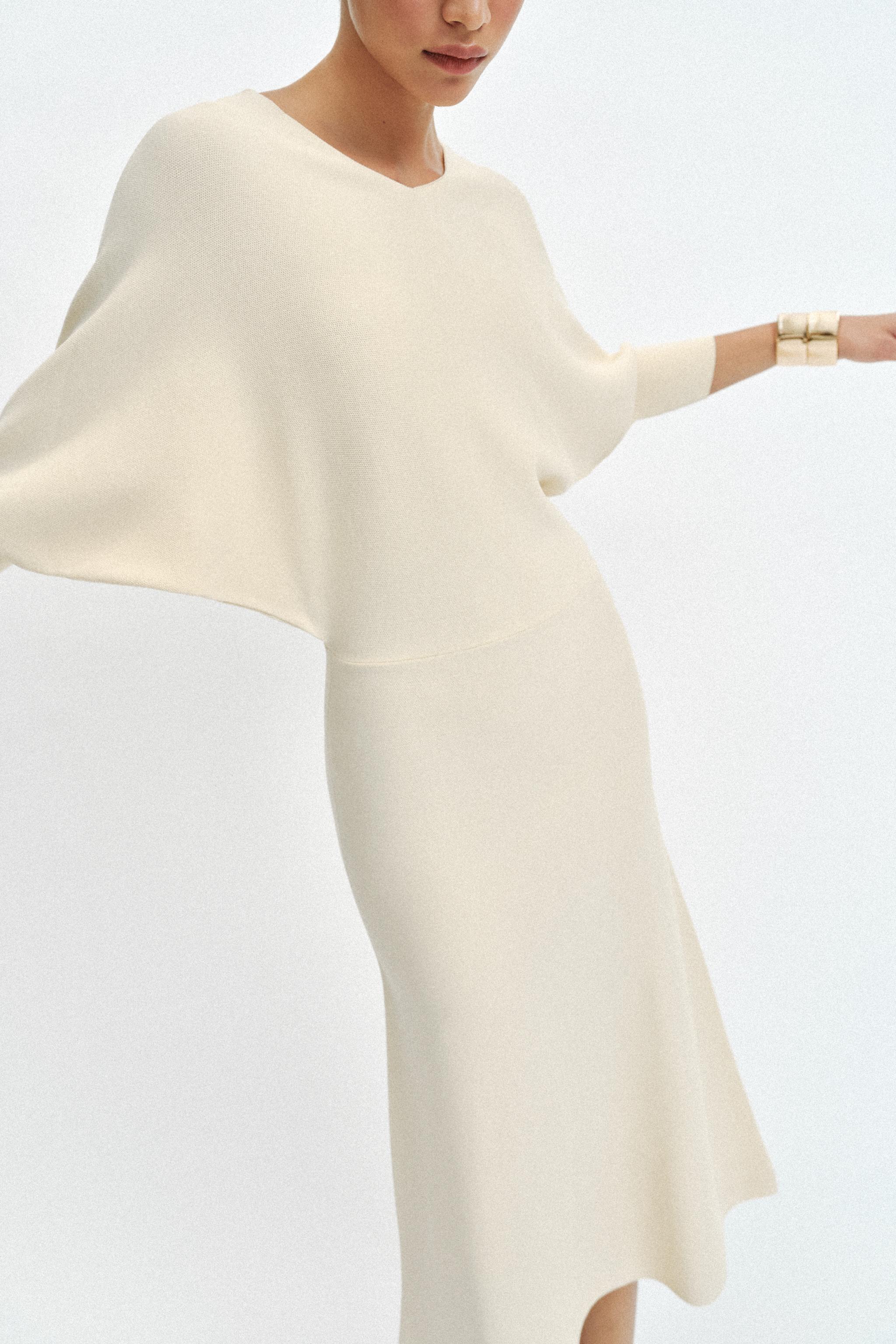 KNIT MIDI DRESS