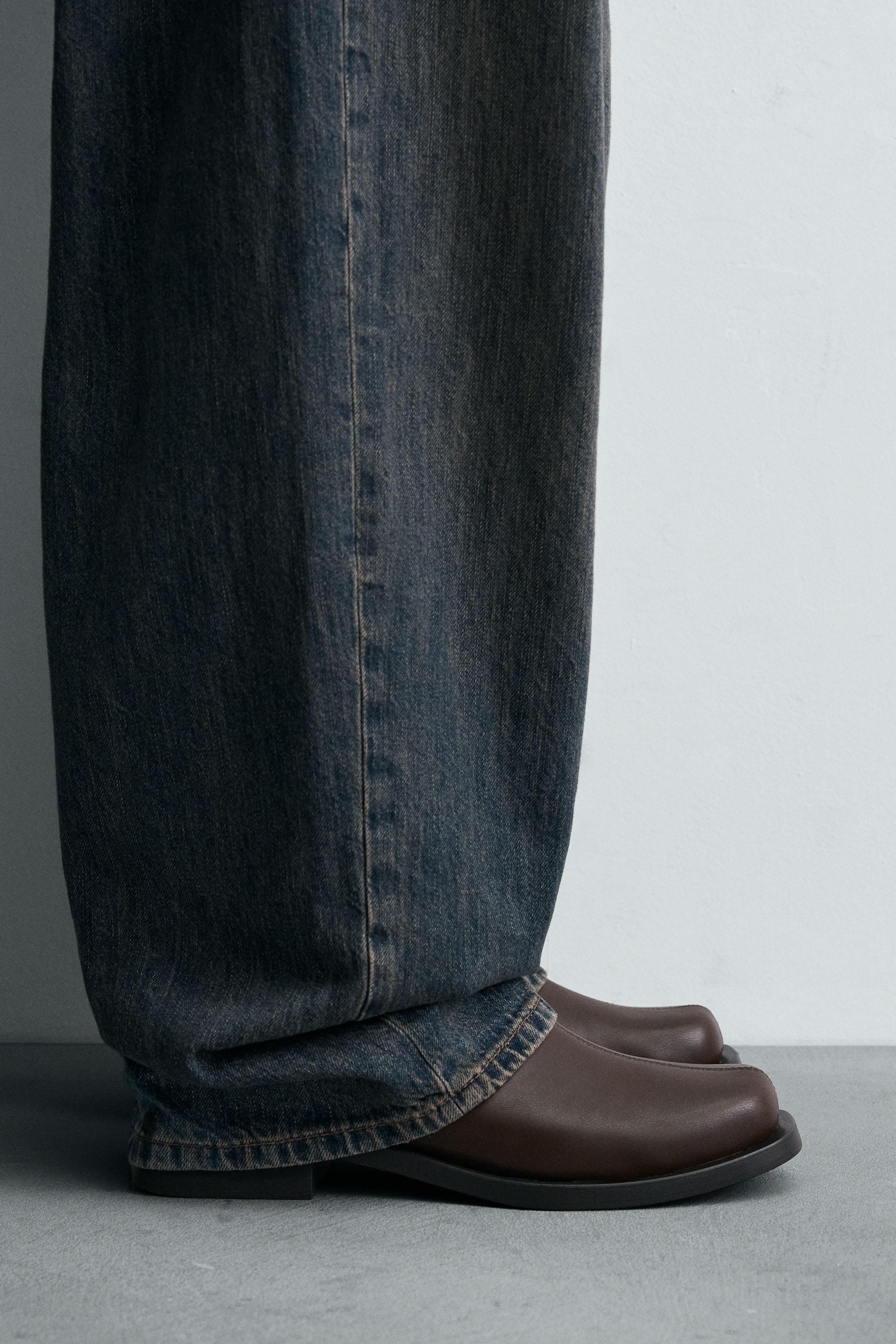 ZARAトップステッチカントリーブーツ TOPSTITCHED BOOTS - Black | ZARA United States