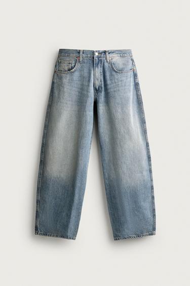 BALLOON FIT JEANS - Blue by Zara