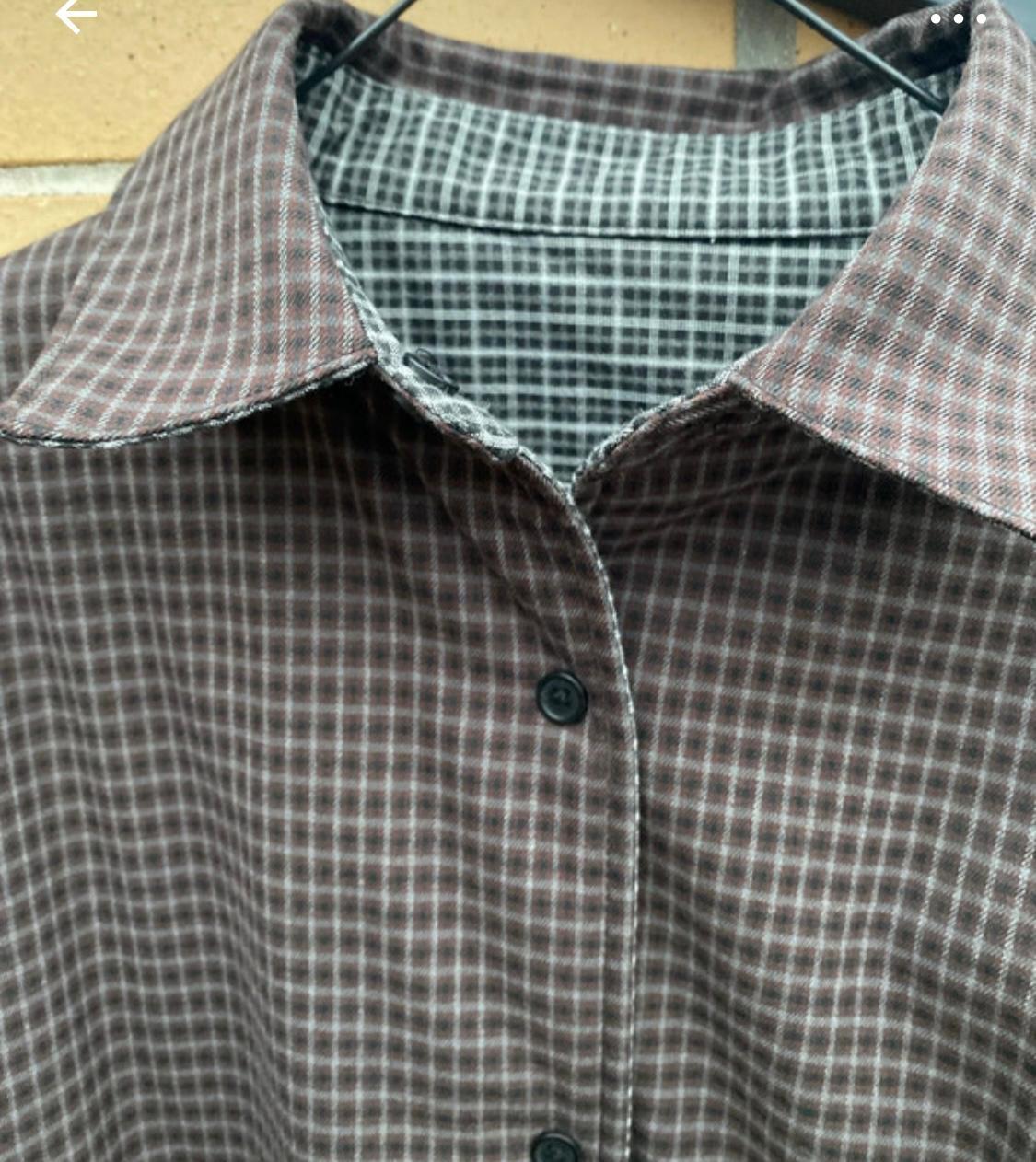 REVERSIBLE CHECK OVERSHIRT - Image 8