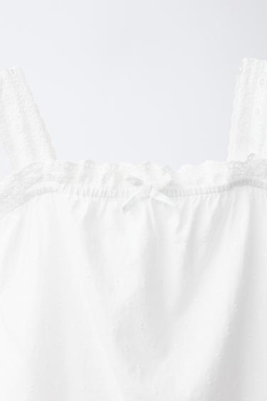 6-14 YEARS/ DOTTED MESH PYJAMAS - White by Zara
