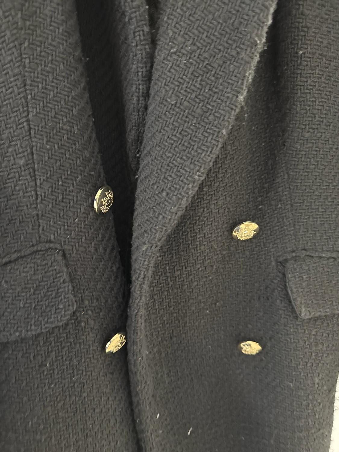 TEXTURED COAT WITH GOLDEN BUTTONS - Image 2