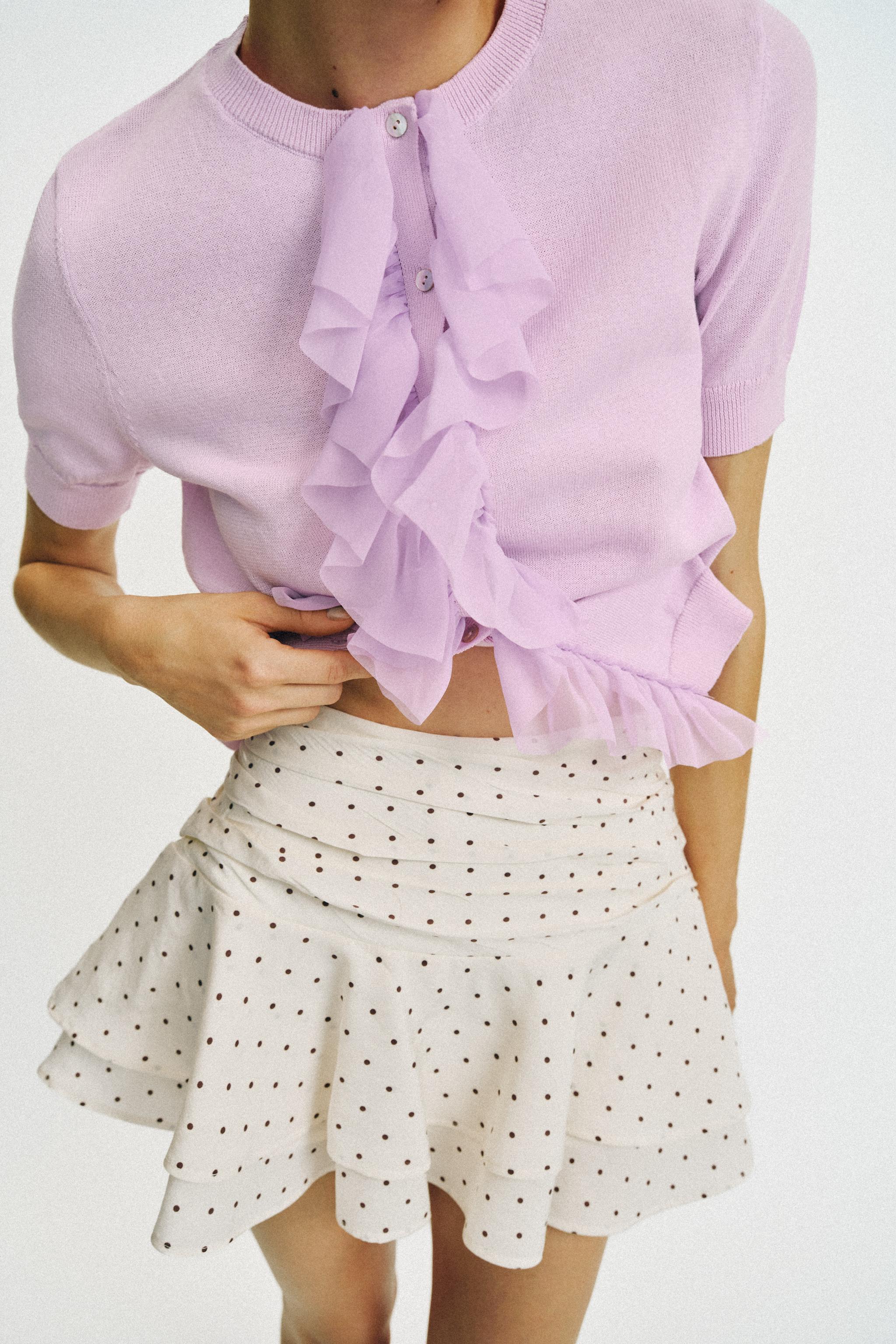 RUFFLED POLKA DOT SKORT