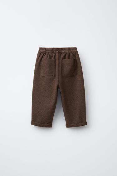 SOFT TOUCH BAGGY TROUSERS - Brown by Zara - Image 1