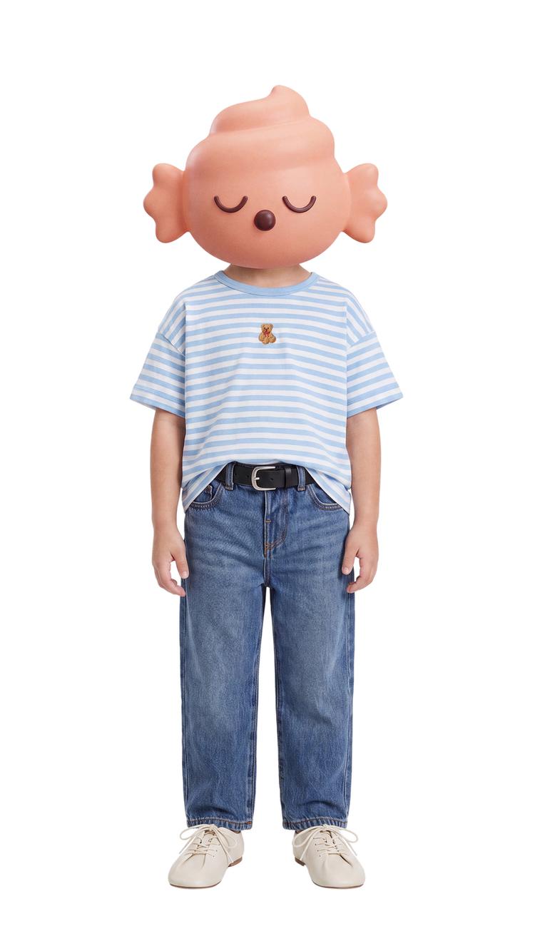 CAMISETA LISA BORDADO OSITO