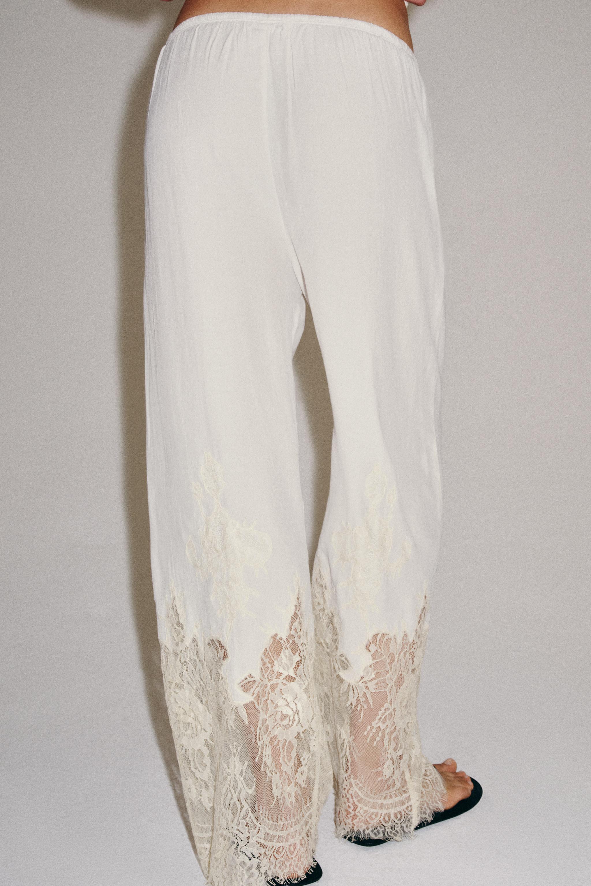 ZW COLLECTION LACE PAJAMA PANTS
