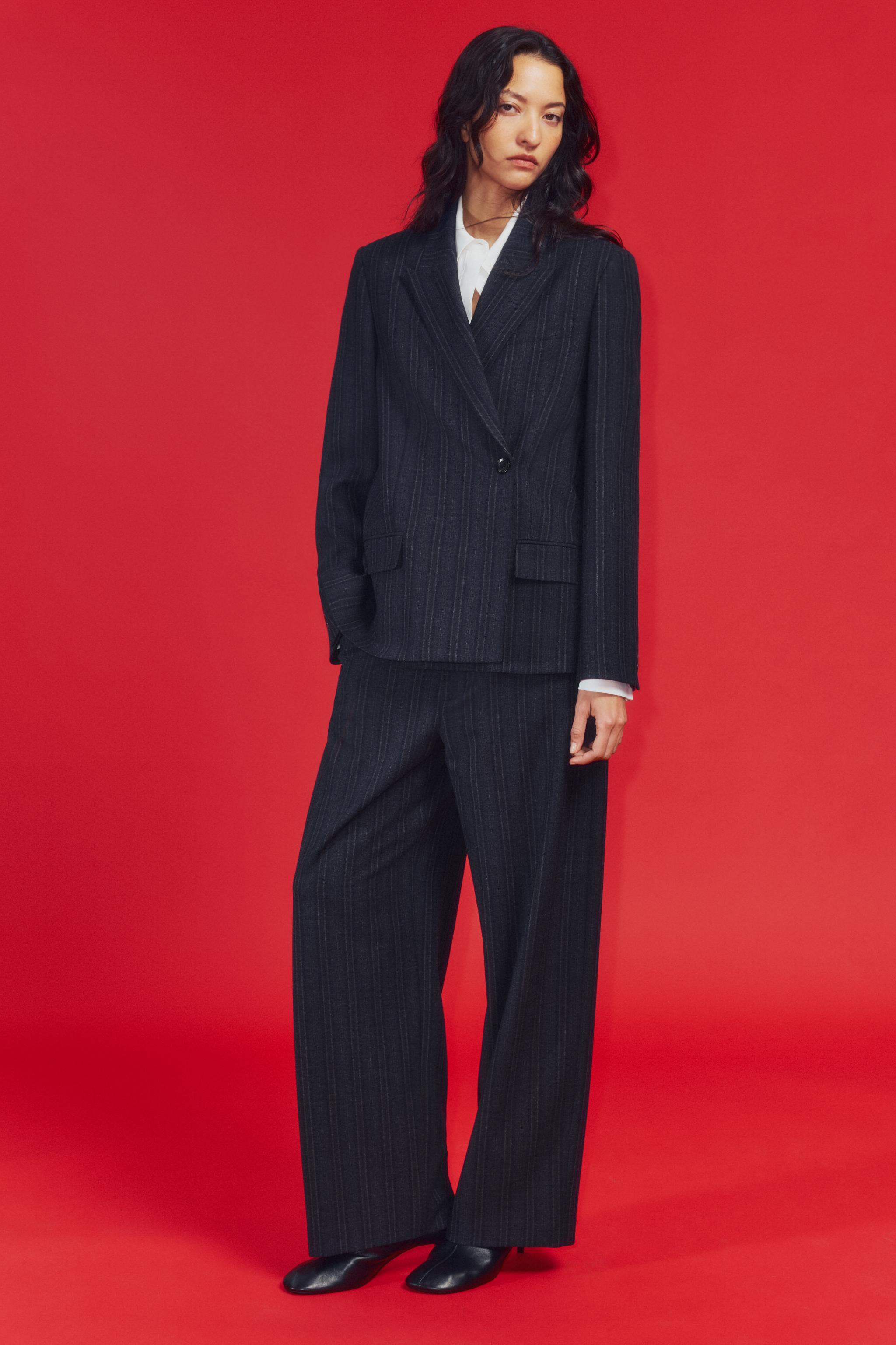 PANTALON BARREL RAYURES ZW COLLECTION